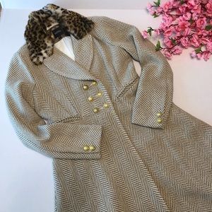 XOXO Long Flared Peacoat Size M